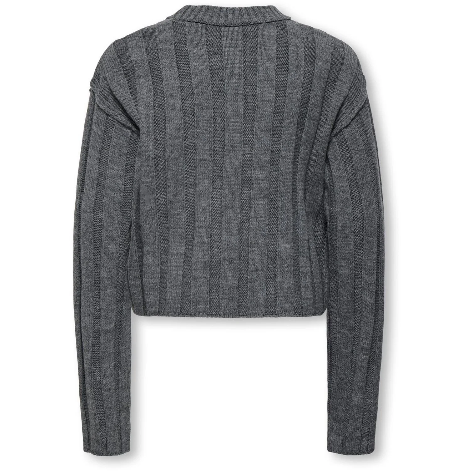 kids ONLY Dark Grey Melange Kogtessa L/S O-Neck Pullover Knt - Image 3
