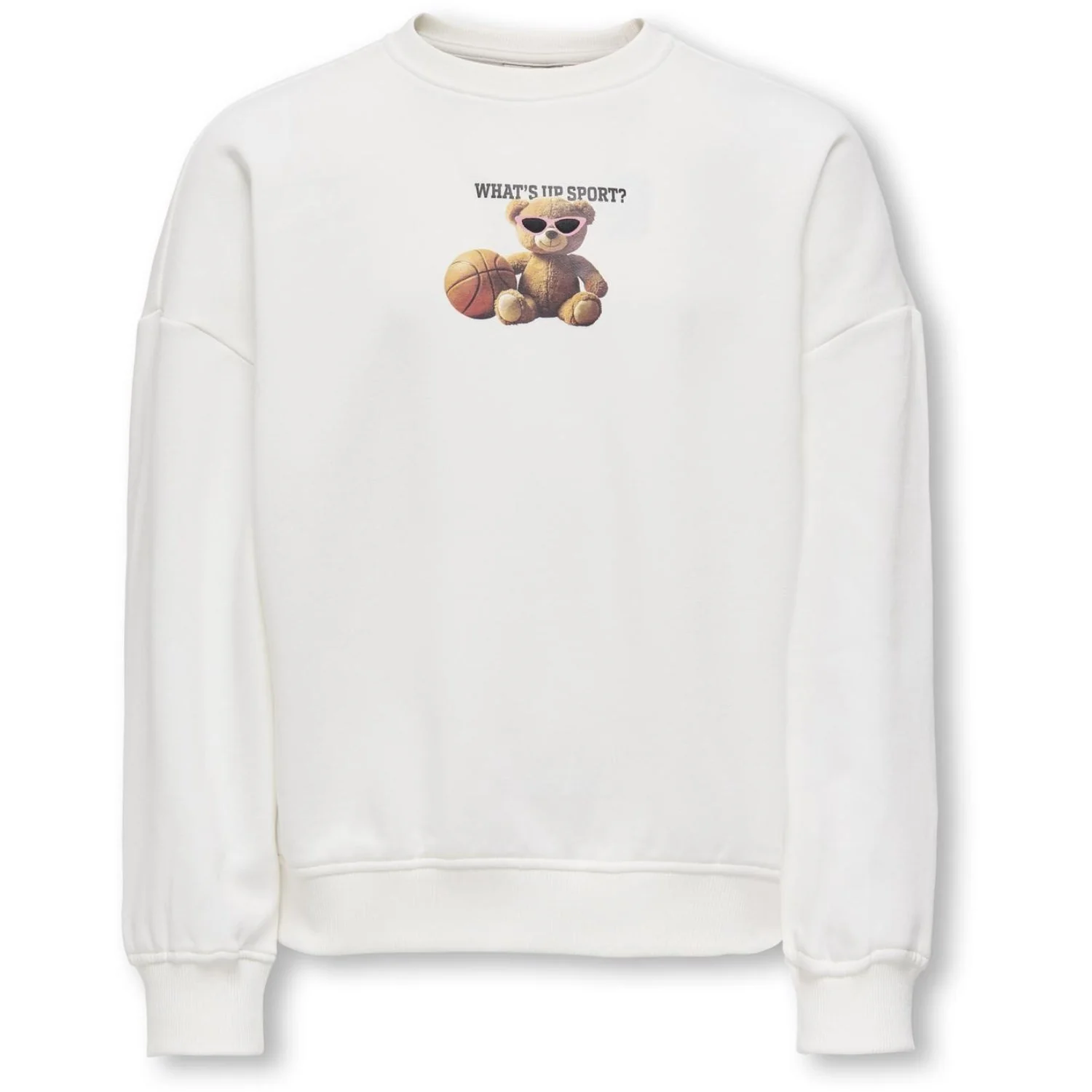 kids ONLY Egret Sport Kogbila L/S Ovz Bear O-Neck Swt Noos - Image 3
