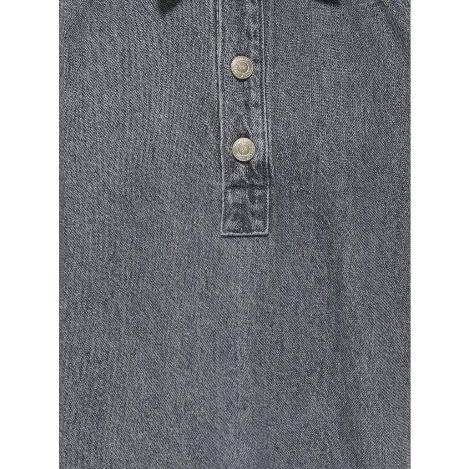 kids ONLY Grey Denim Koggry S/S Dress Dnm Azg - Image 2