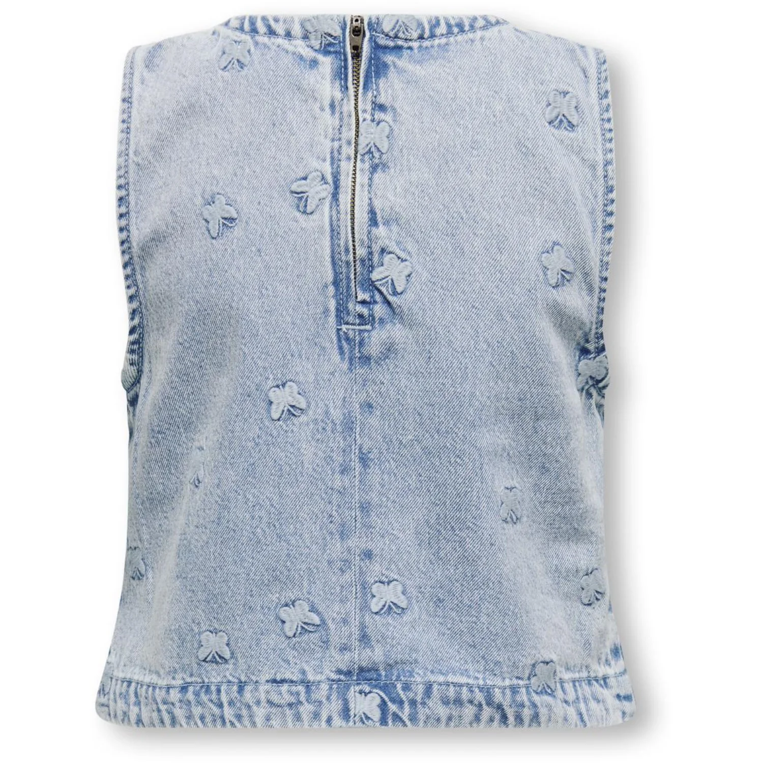 kids ONLY Light Blue Denim Butterfly Freja Butterfly Top Denim - Image 3