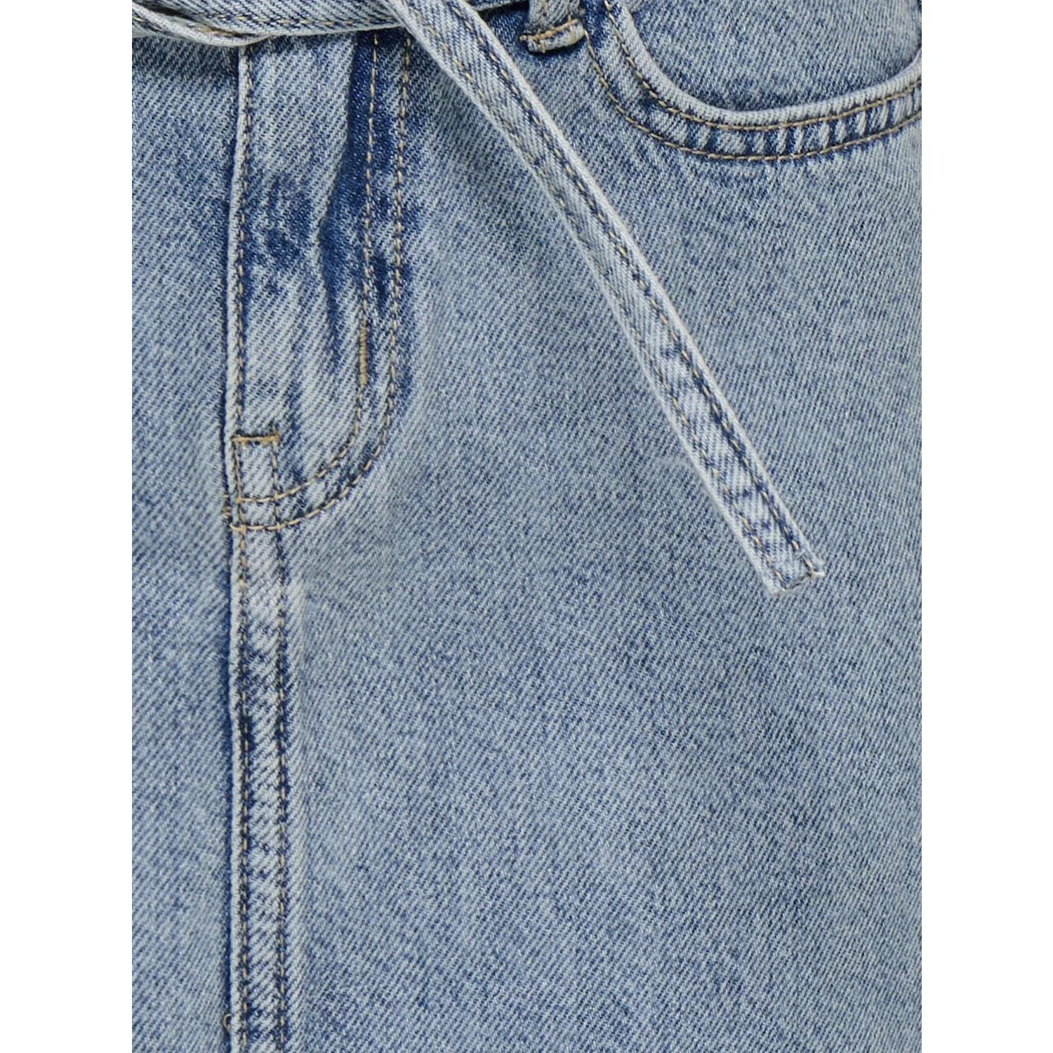 kids ONLY Light Blue Denim Kogeden Belt A-Skirt Dnm Pim - Image 4