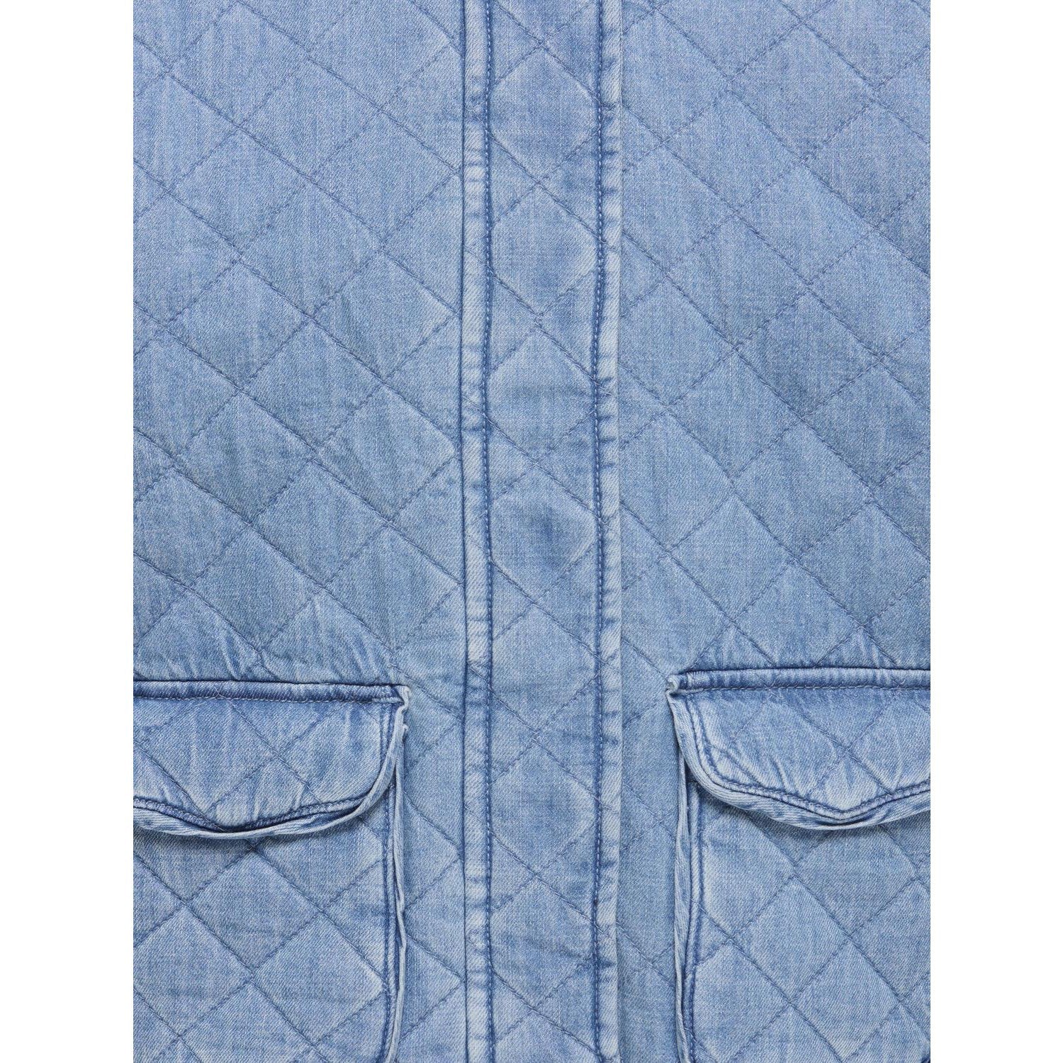 kids ONLY Light Blue Denim Koghallie Quilted Dnm Jacket Akm - Image 3