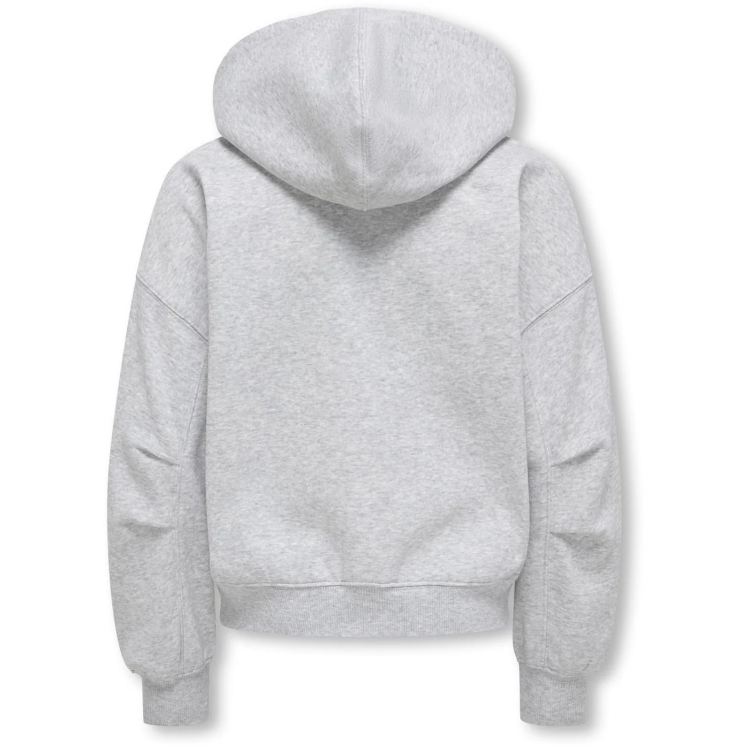 kids ONLY Light Grey Melange Kogevisa L/S Zip Hood Ovs Swt - Image 3