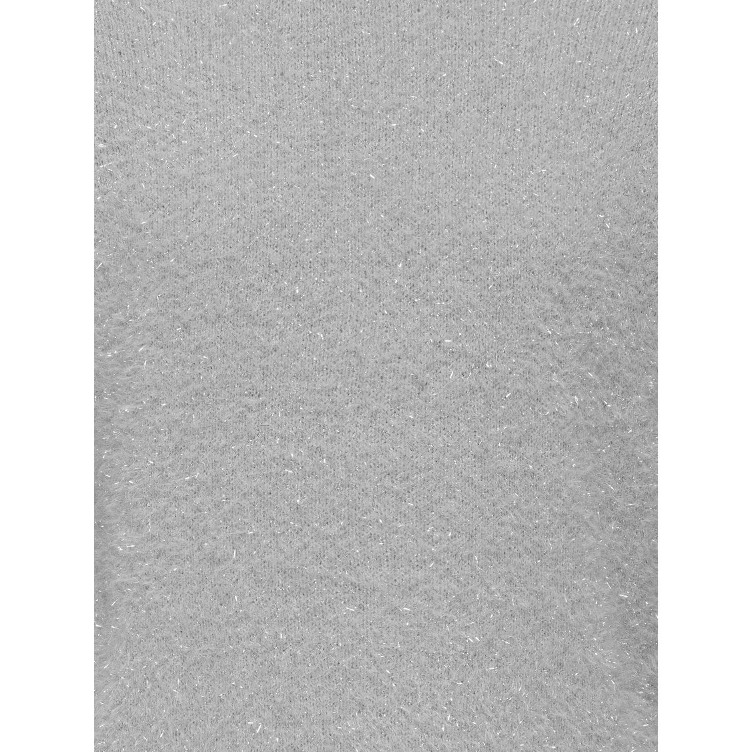 kids ONLY Light Grey Melange Silver Glitter Kogpiumo Glitter L/S O-Neck Knt - Image 2