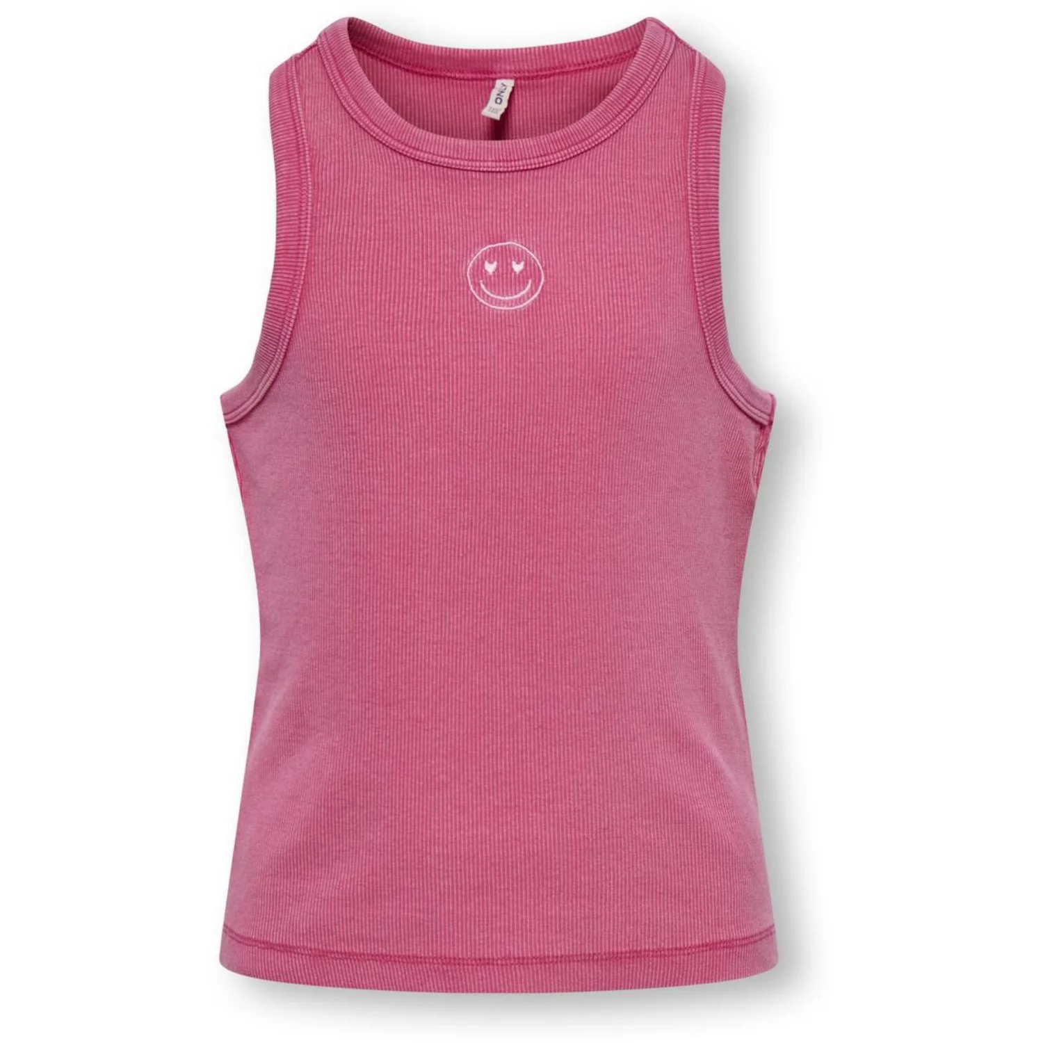 kids ONLY Magenta Smiley Kogjilly Emb Washed Tank Top Jrs