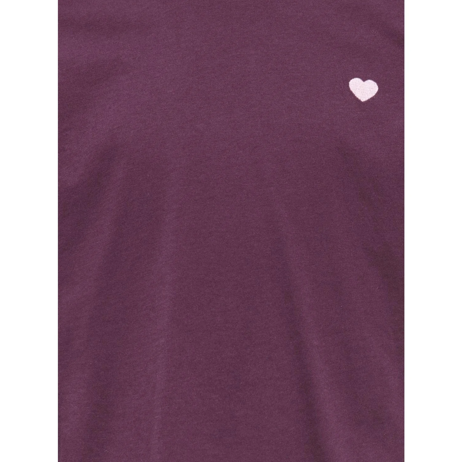 kids ONLY Mauve Wine Heart Emb/Sea Pink Kogmaiken Life Cropheart Ss Top Jrs Noos - Image 5