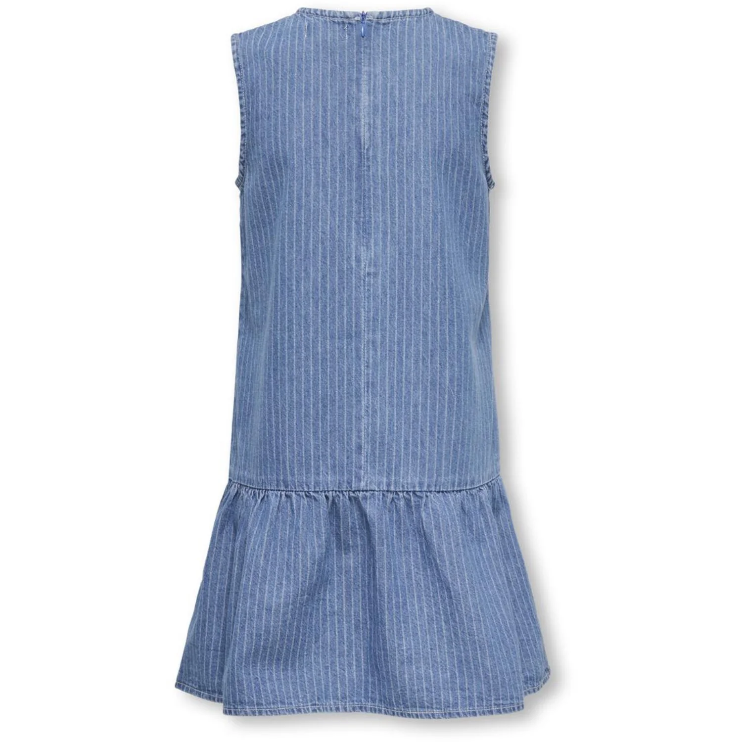 kids ONLY Medium Blue Denim Stripes Kogyasmin S/L Dress Dnm Gua - Image 3