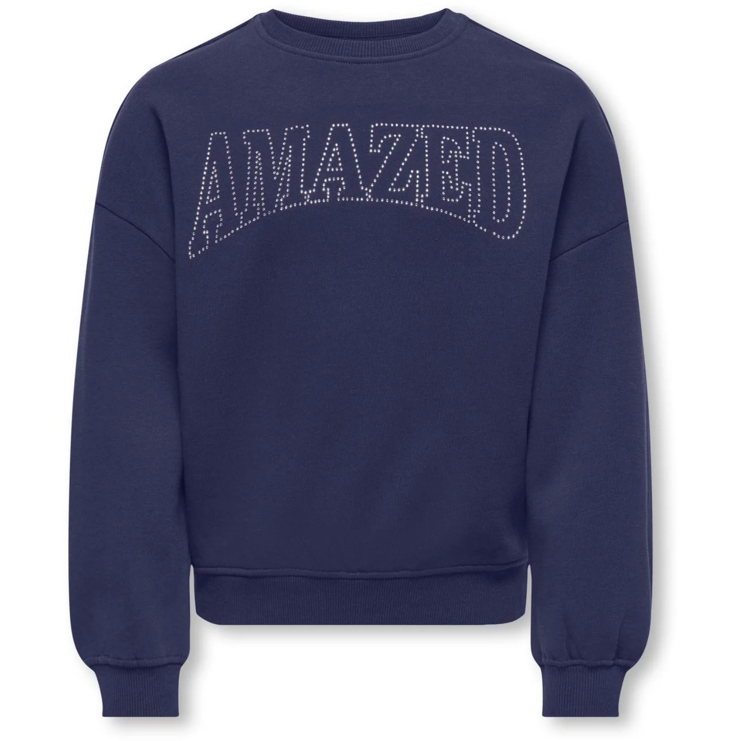 kids ONLY Midnight Sail Amazed Kogkiki Life L/S Ovz O-Neck Stud Bru Swt