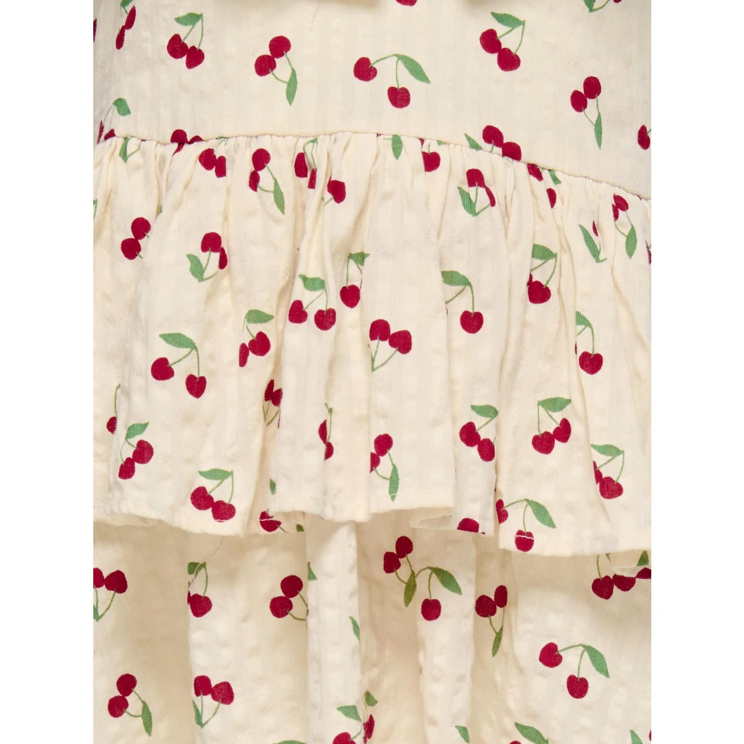 Kids ONLY MINI Whitecap Gray Cherrie AOP Cerise Layered Dress AOP - Image 2