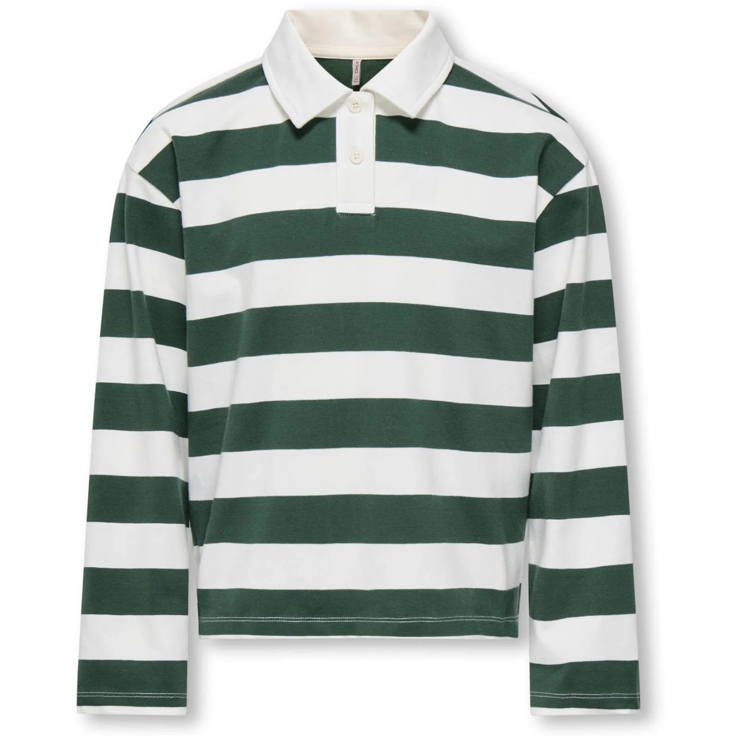 kids ONLY Pineneedle Cloud Dancer Kogruby Life L/S Boxy Polo Shirt Jrs