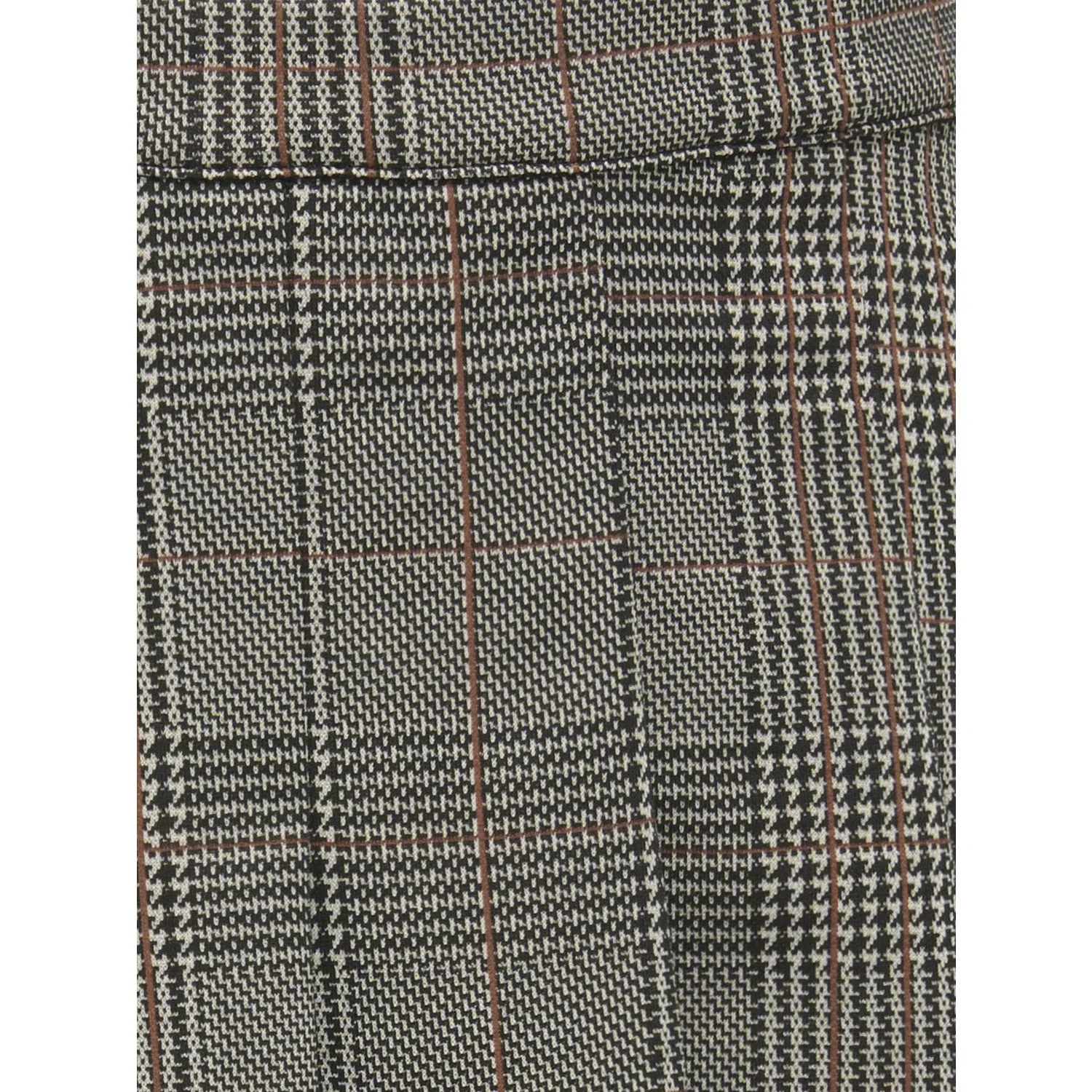 kids ONLY Seal Brown Libra Checks Kogfine Pleat Skirt Jrs - Image 3