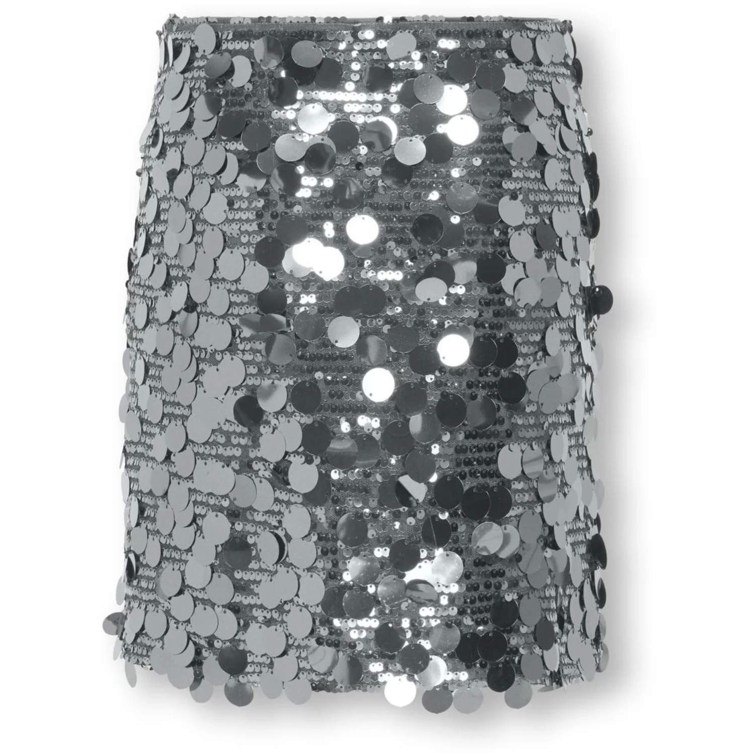 kids ONLY Silver W. Silver Sequins Kogjadel Sequins Skirt Wvn - Image 3