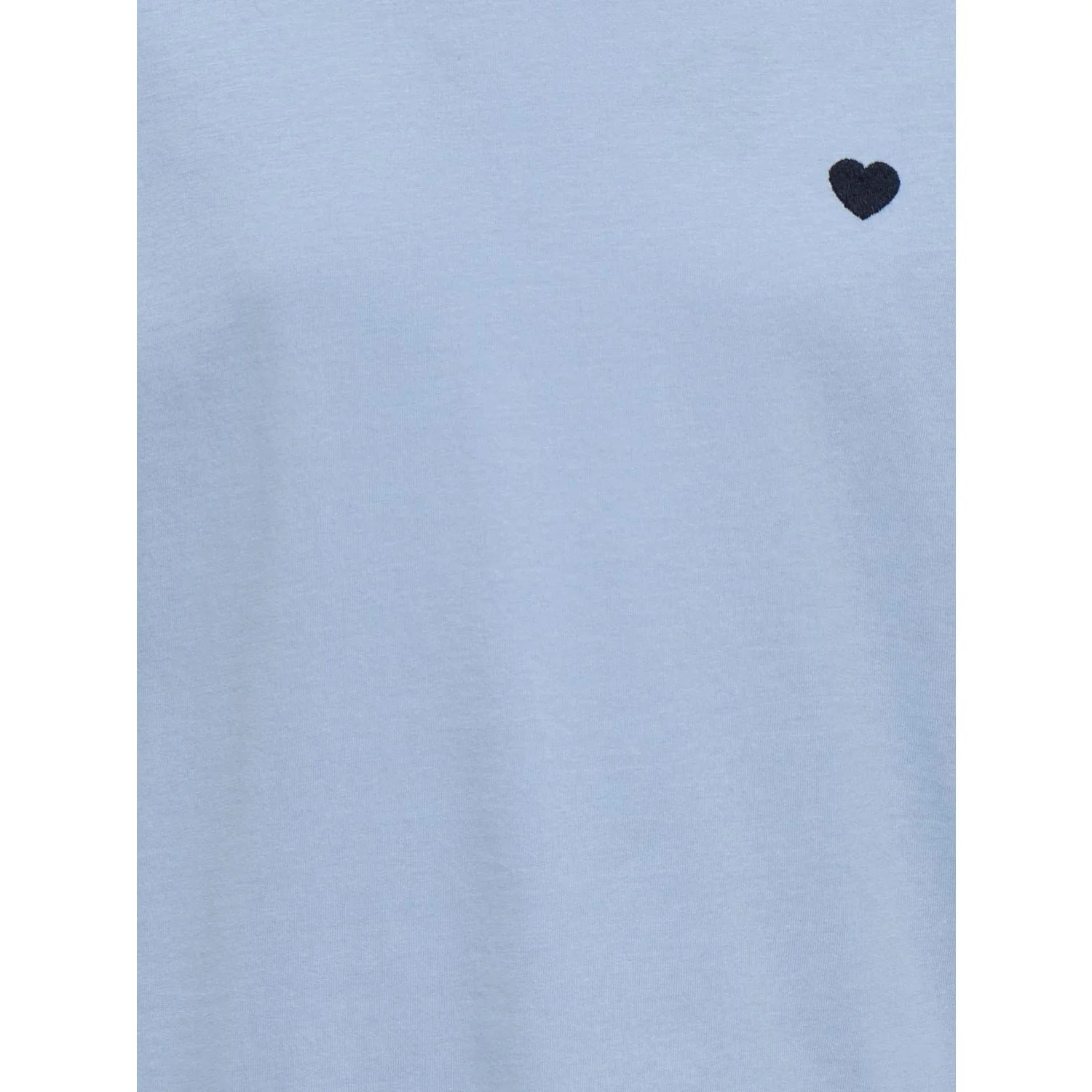 kids ONLY Soft Chambray Heart Emb/Night Sky Kogmaiken Life Cropheart Ss Top Jrs Noos - Image 2