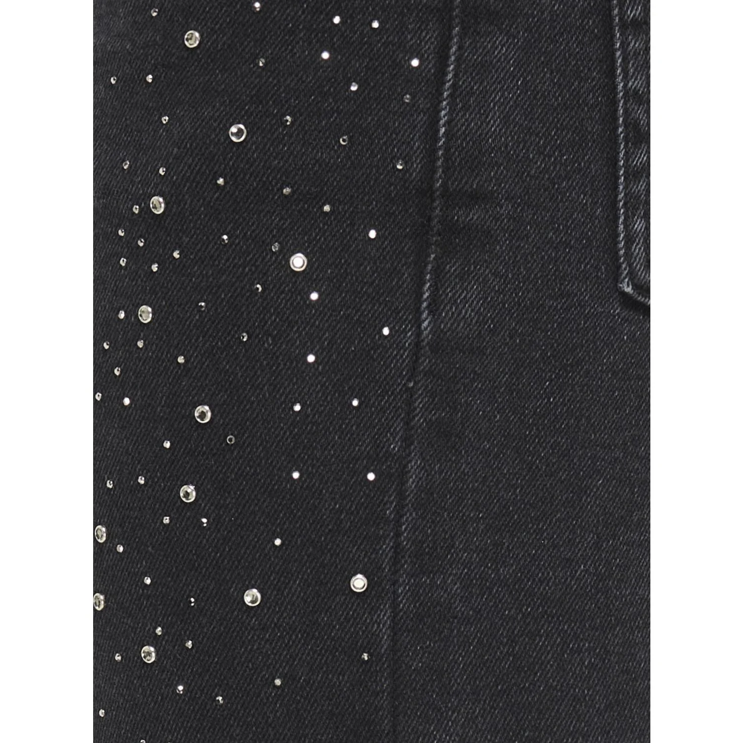 kids ONLY Washed Black Rhinestones Kogjuicy Hw Rhinestone Wide Leg Dnm - Image 2