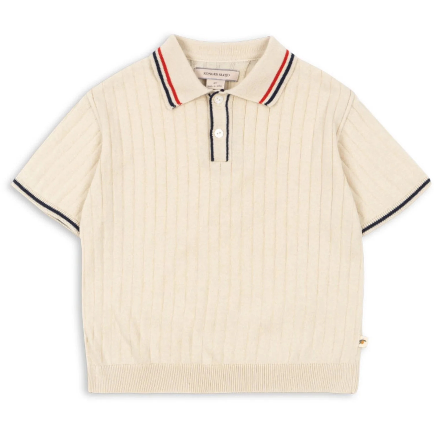 Konges Sløjd Almond Milk Mio Knit Polo Gots