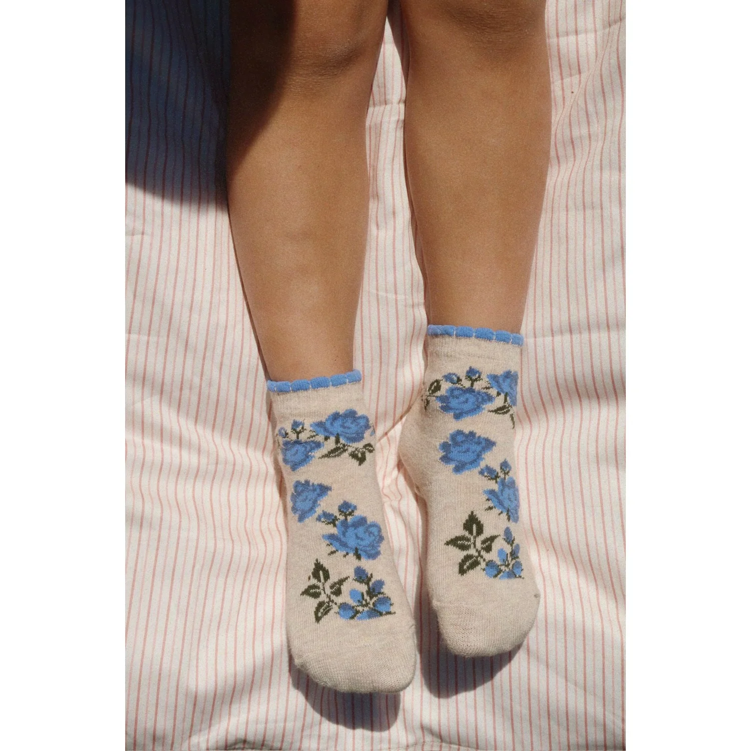 Konges Sløjd Amarena/Tramonto 2 Pack Flower And Cherry Jacquard Socks - Image 2