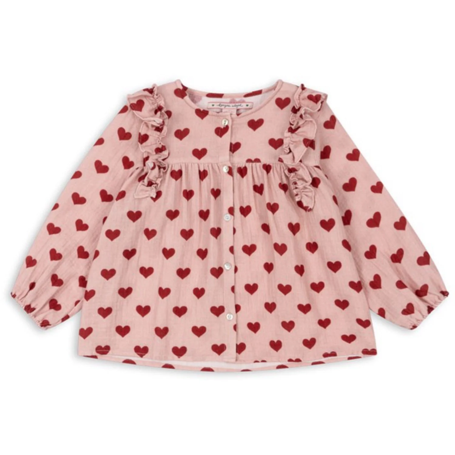 Konges Sløjd Amour Mellow Coco Frill Shirt GOTS