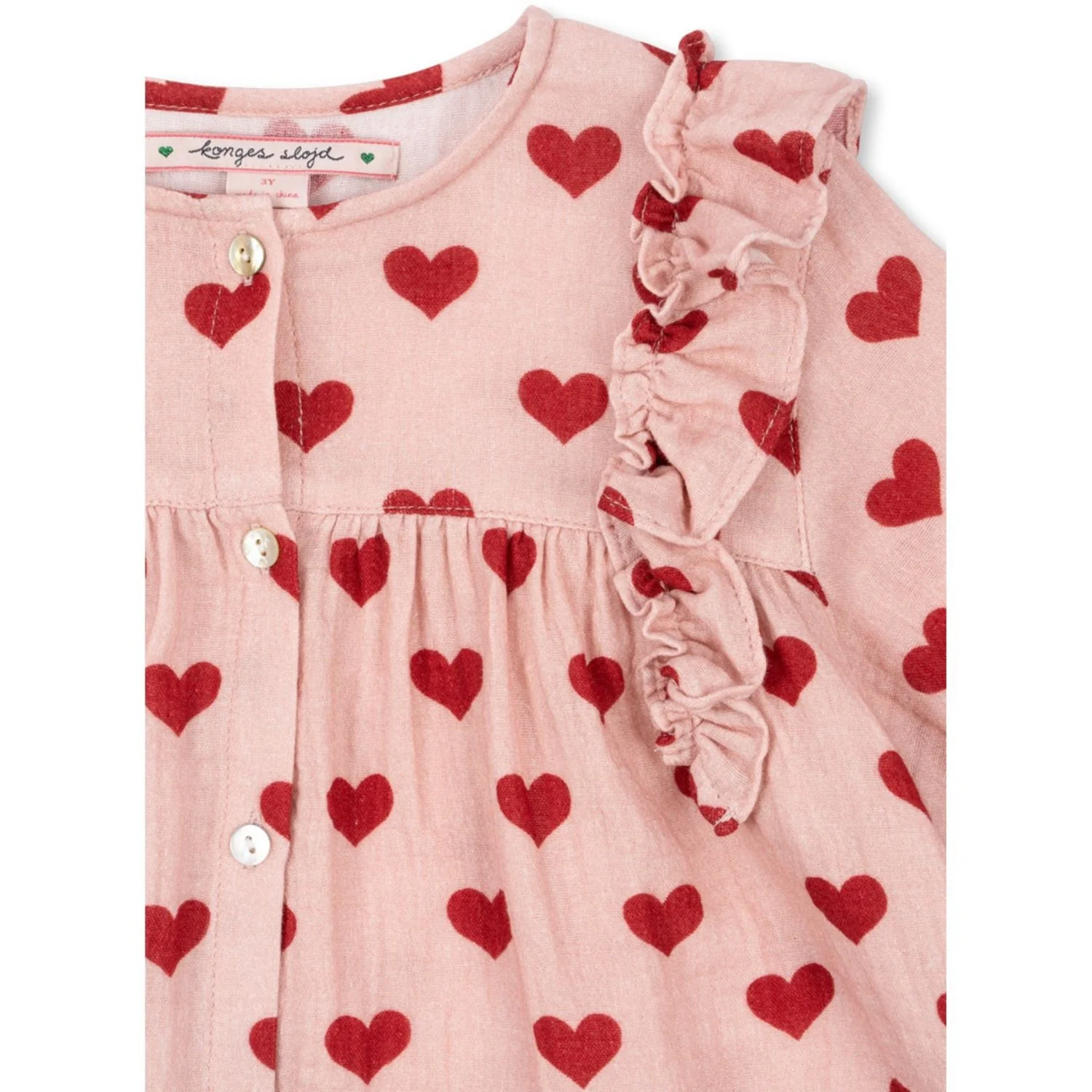 Konges Sløjd Amour Mellow Coco Frill Shirt GOTS - Image 2