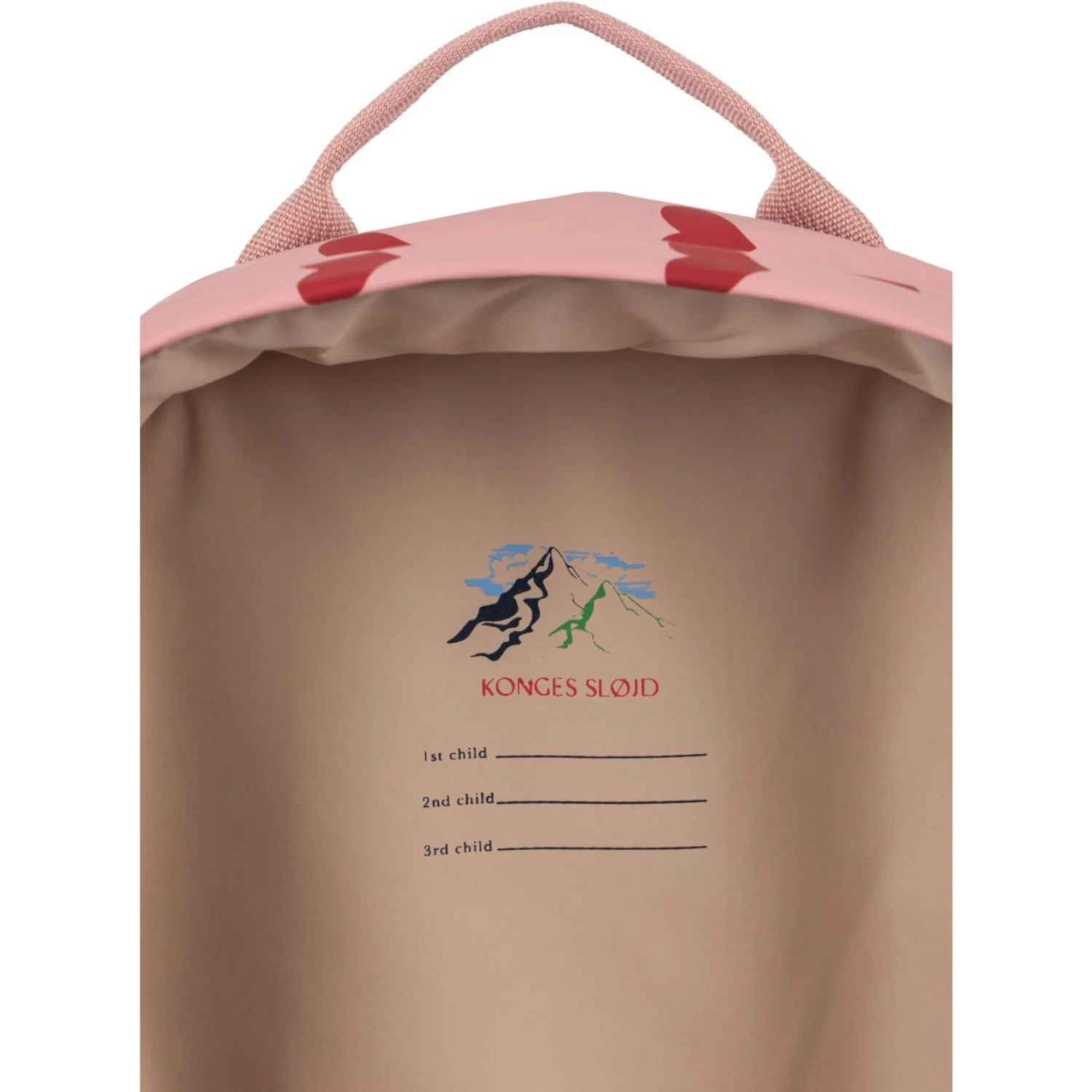 Konges Sløjd Amour Pink Rainy Kids Backpack Midi - Image 5