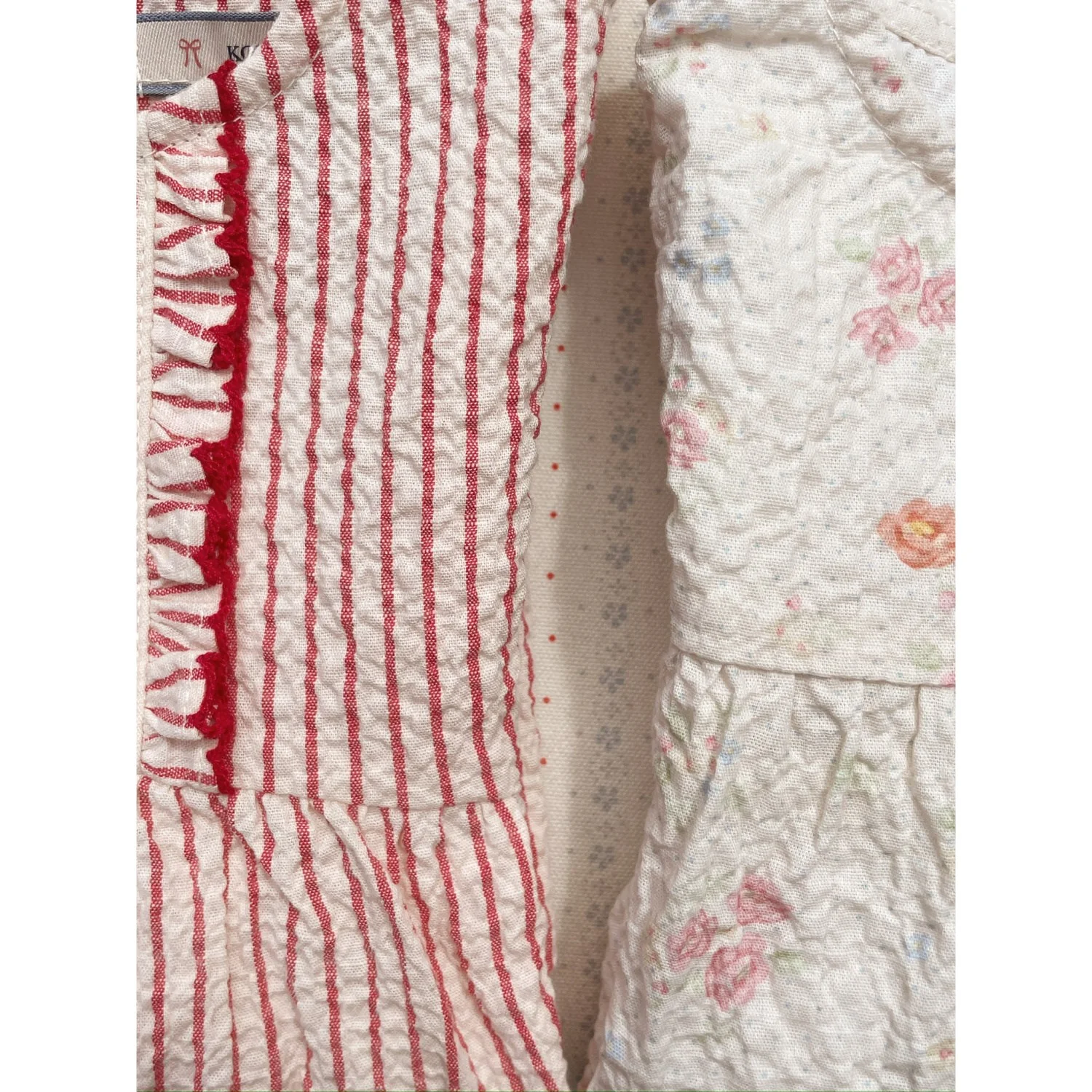 Konges Sløjd Amour Stripe Ellie Frill Romper Gots - Image 3