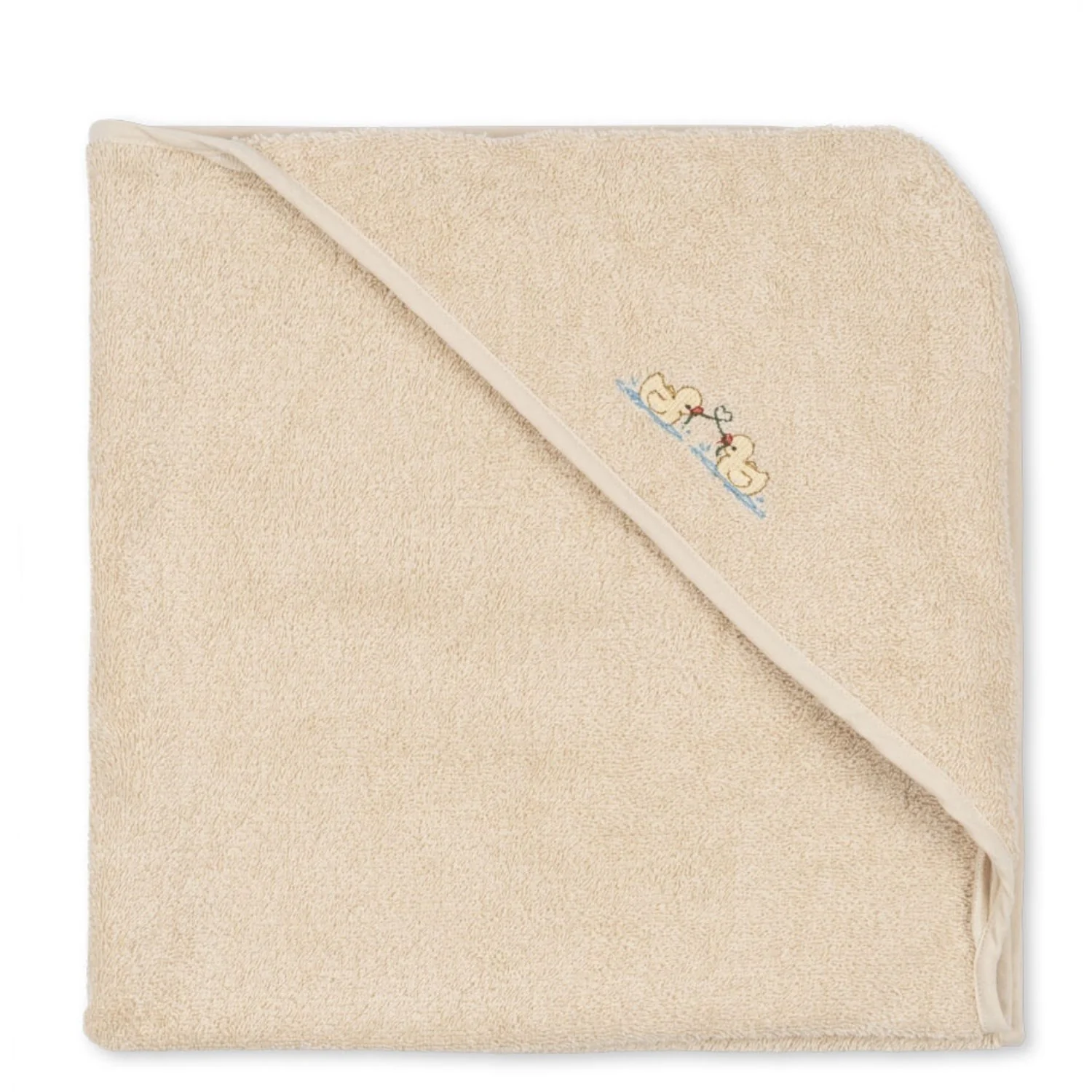 Konges Sløjd Antique White Figo Baby Towel GOTS - Image 3