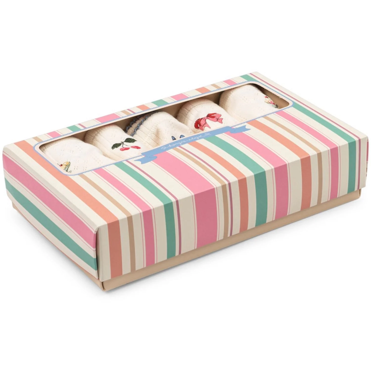 Konges Sløjd Antique White Minna 5 Pack Girl Underpants Gots - Image 2
