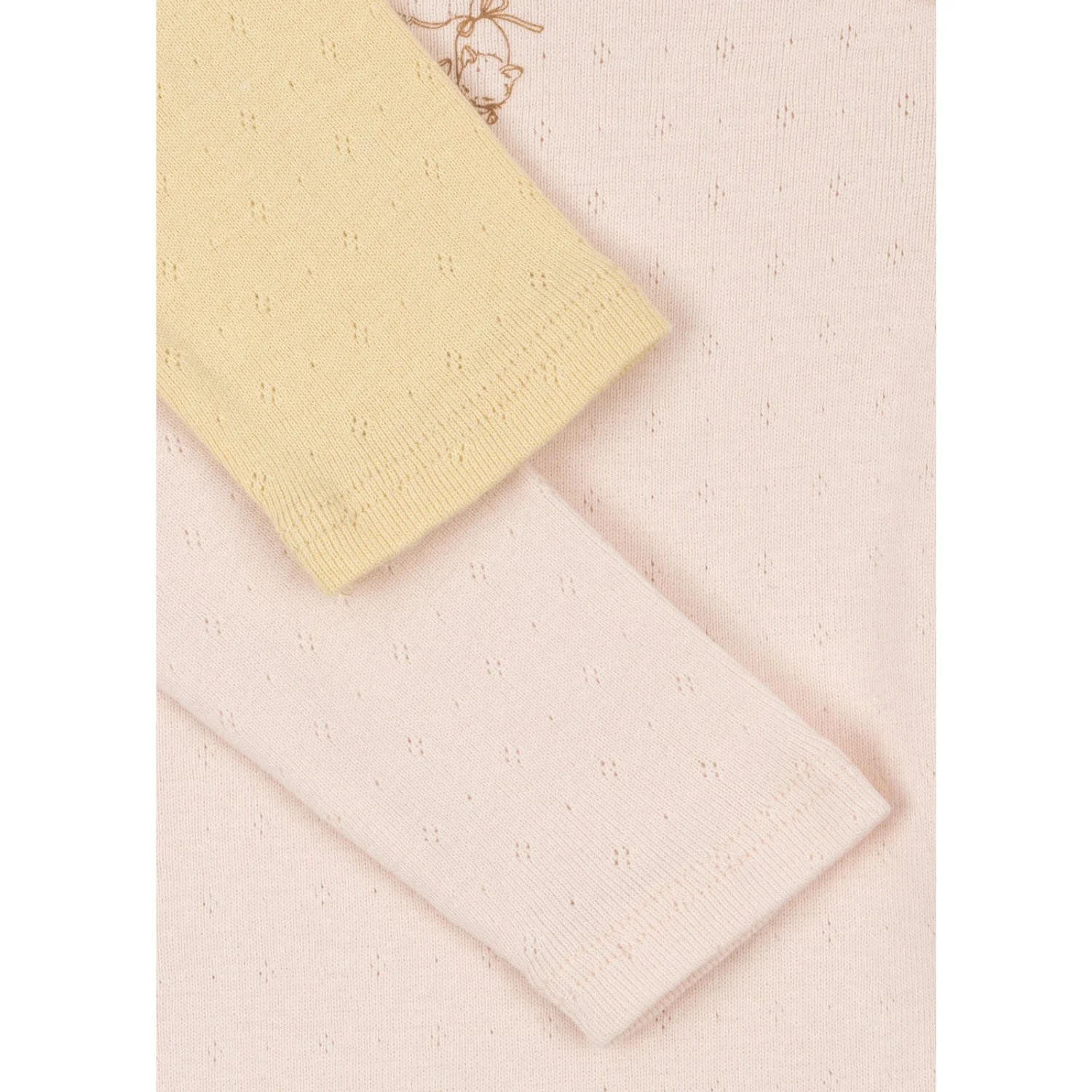 Konges Sløjd Banana Crepe/Creole Pink Fanga Perla 2 Pack Ls Body Ocs - Image 3