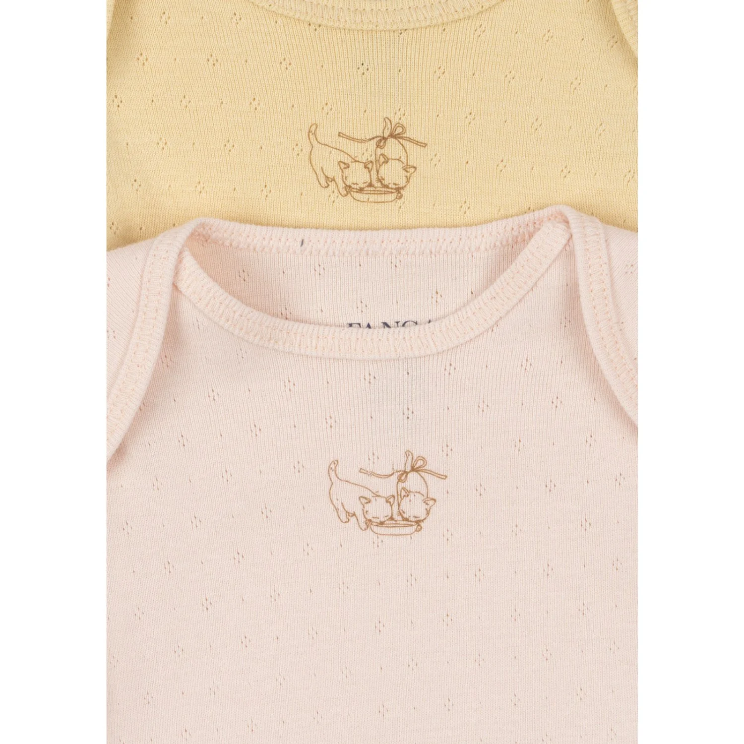 Konges Sløjd Banana Crepe/Creole Pink Fanga Perla 2 Pack Ls Body Ocs - Image 4