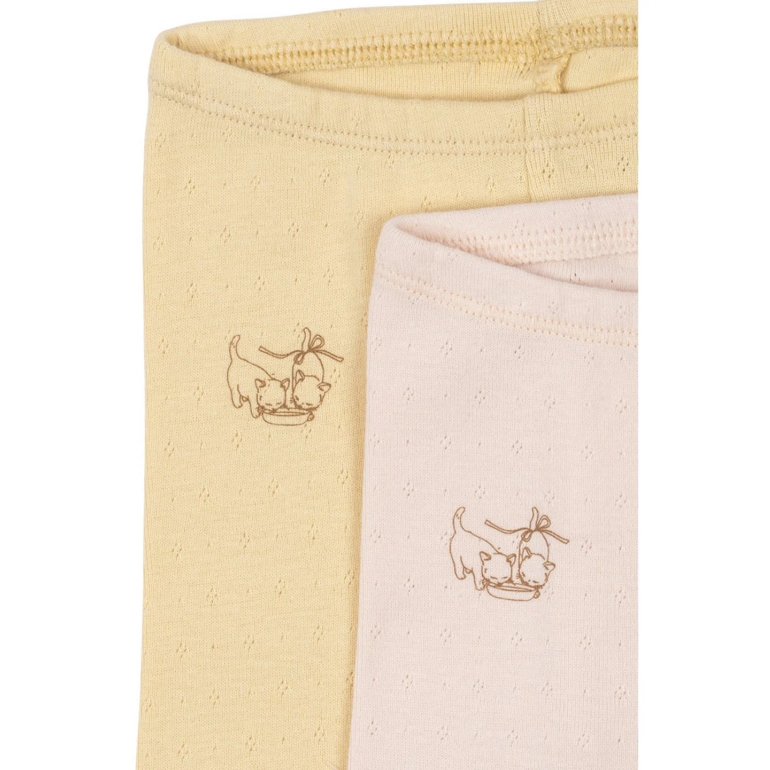 Konges Sløjd Banana Crepe/Creole Pink Fanga Perla 2 Pack Pants Ocs - Image 2
