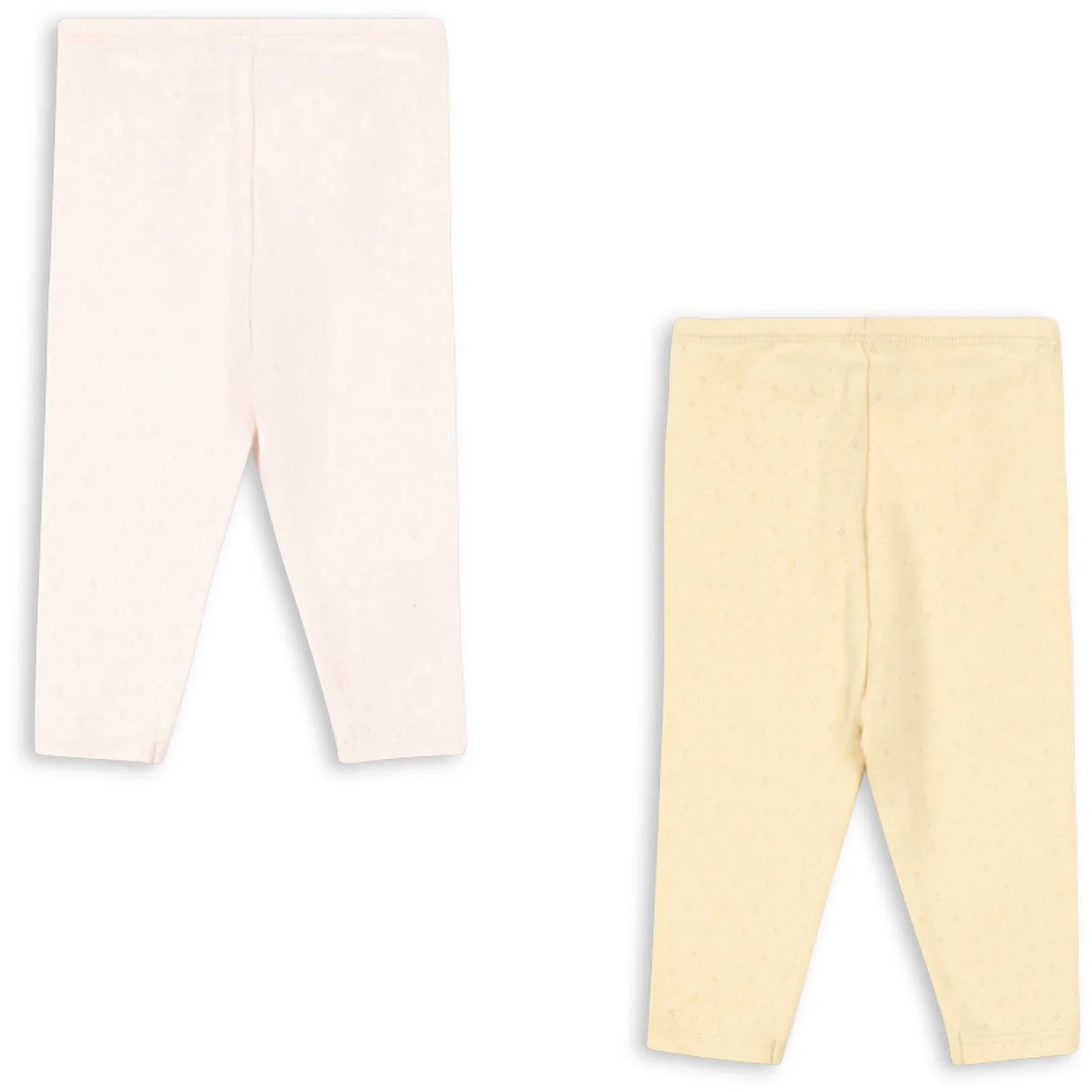 Konges Sløjd Banana Crepe/Creole Pink Fanga Perla 2 Pack Pants Ocs - Image 4