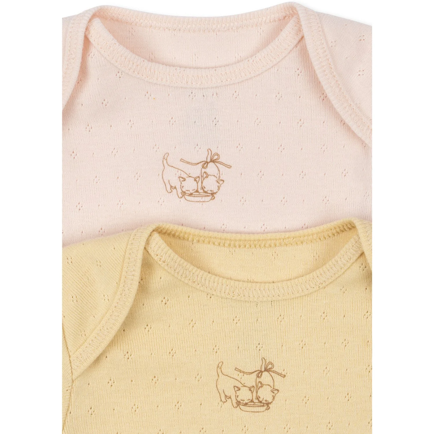Konges Sløjd Banana Crepe/Creole Pink Fanga Perla 2 Pack Ss Body Ocs - Image 2