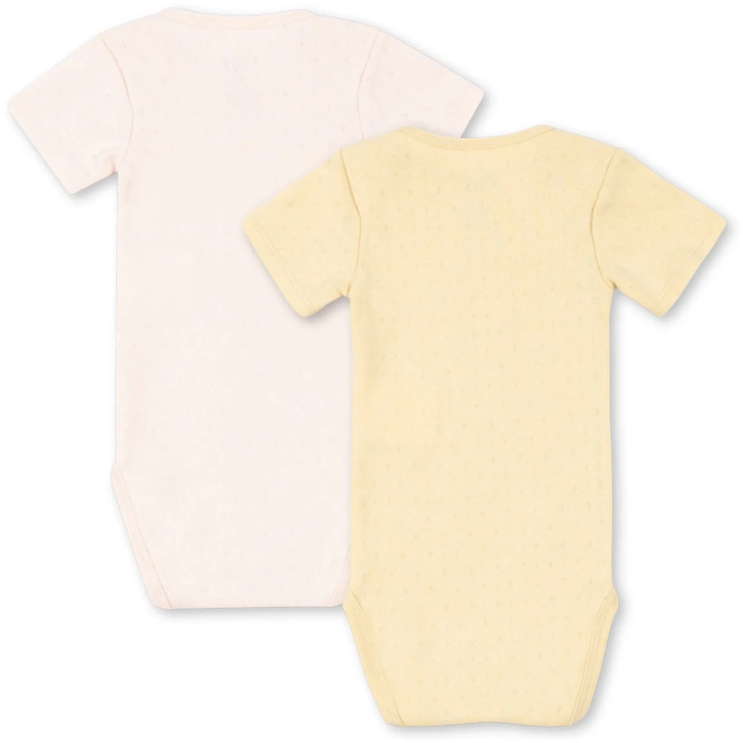 Konges Sløjd Banana Crepe/Creole Pink Fanga Perla 2 Pack Ss Body Ocs - Image 4