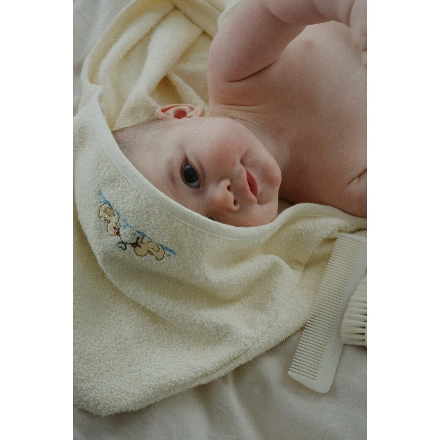 Konges Sløjd Fanga Beige Baby Hairbrush Set - Image 3