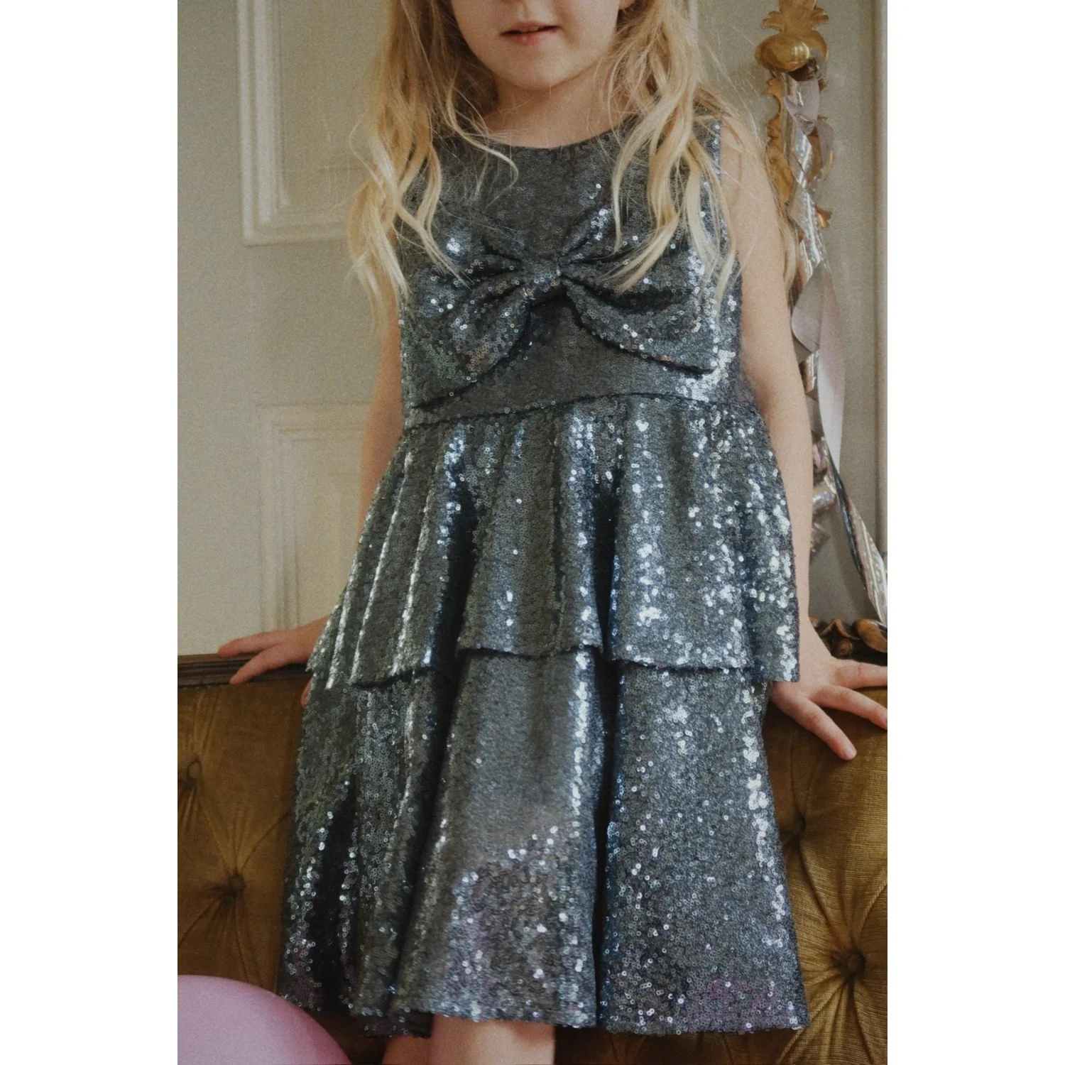 Konges Sløjd Bel Air Blue Rosie Dress - Image 4