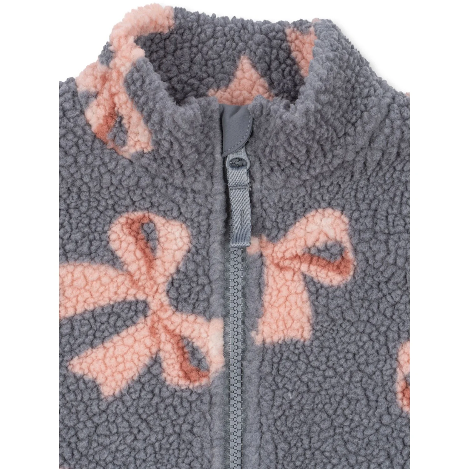 Konges Sløjd Bella Blue Bow Jody Teddy Jacket Grs - Image 3