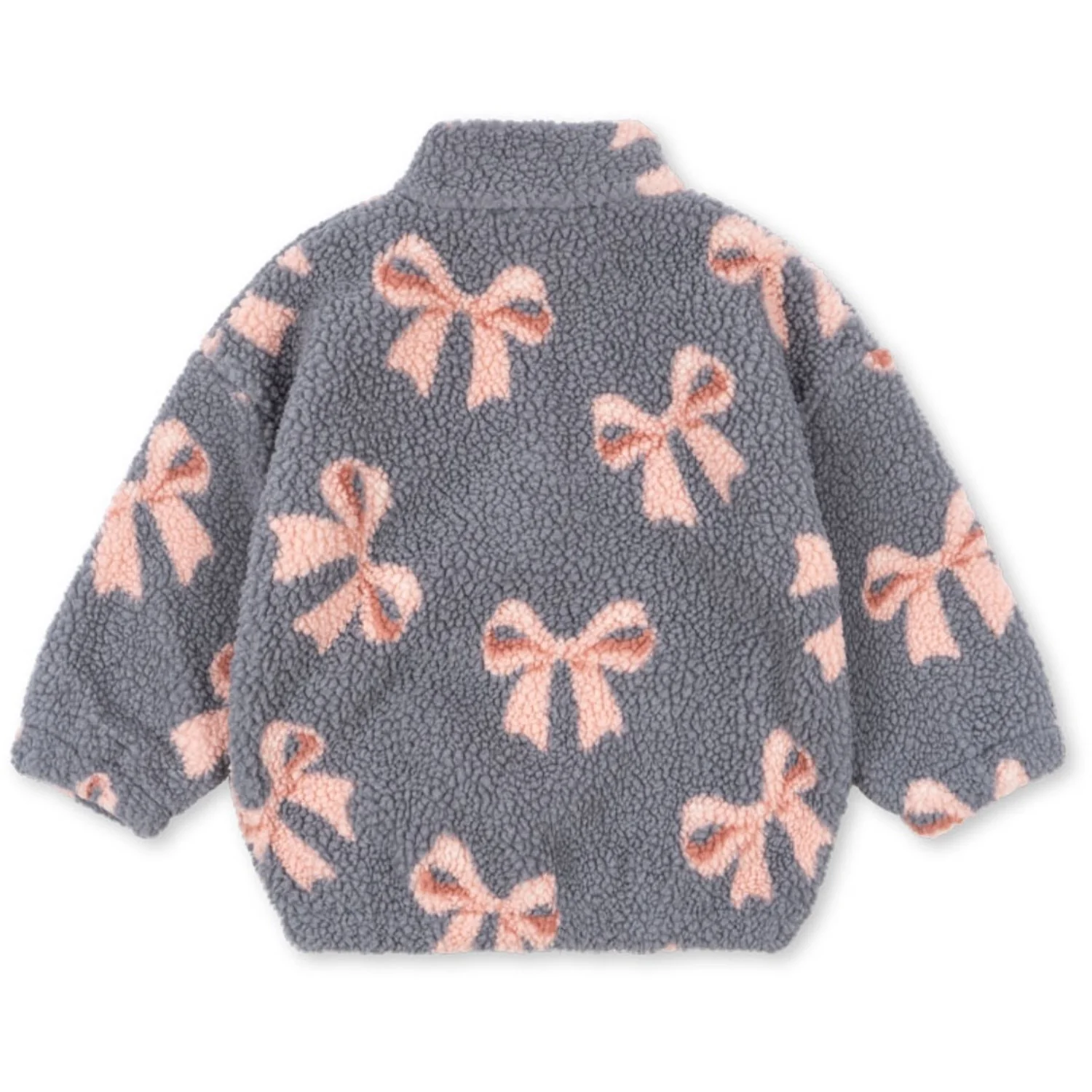 Konges Sløjd Bella Blue Bow Jody Teddy Jacket Grs - Image 4