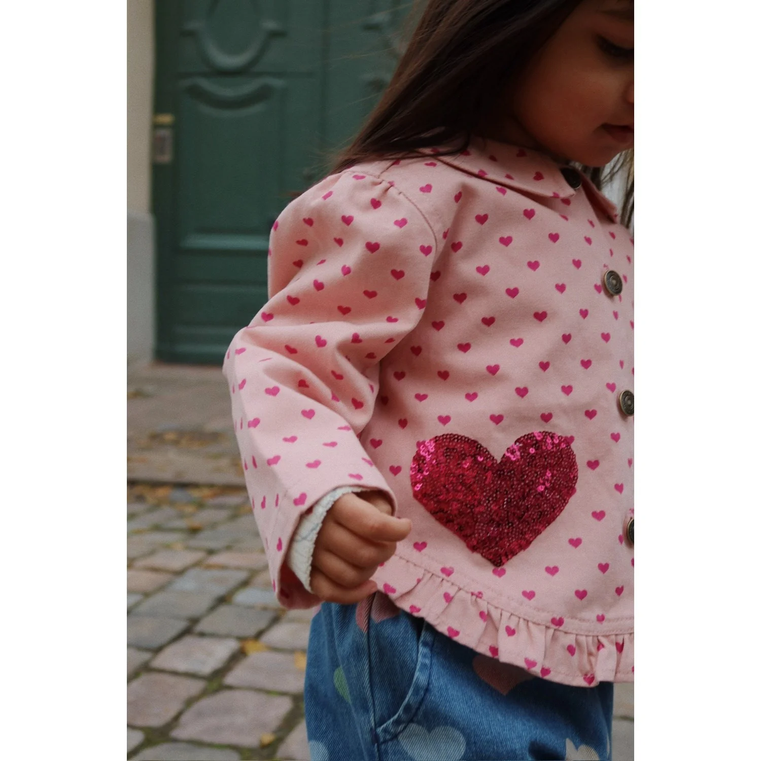 Konges Sløjd Berry Coeur Nola Sequin Shirt Jacket GOTS - Image 4