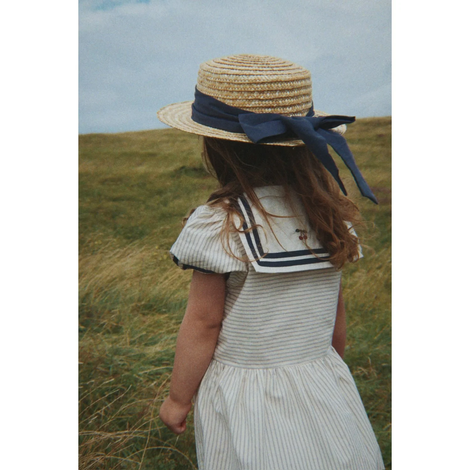 Konges Sløjd Bleu Stripe Allie Sailor Dress Gots - Image 4