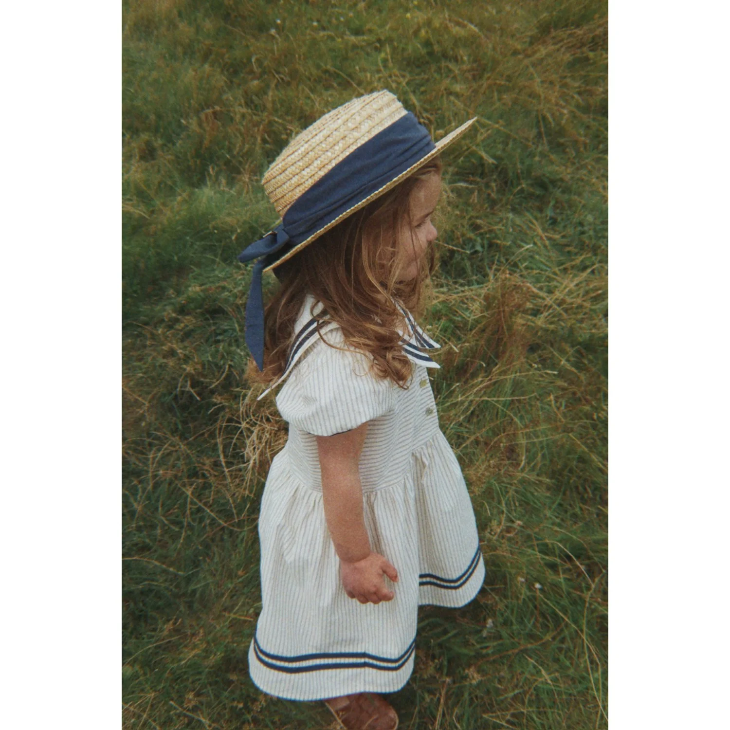 Konges Sløjd Bleu Stripe Allie Sailor Dress Gots - Image 5
