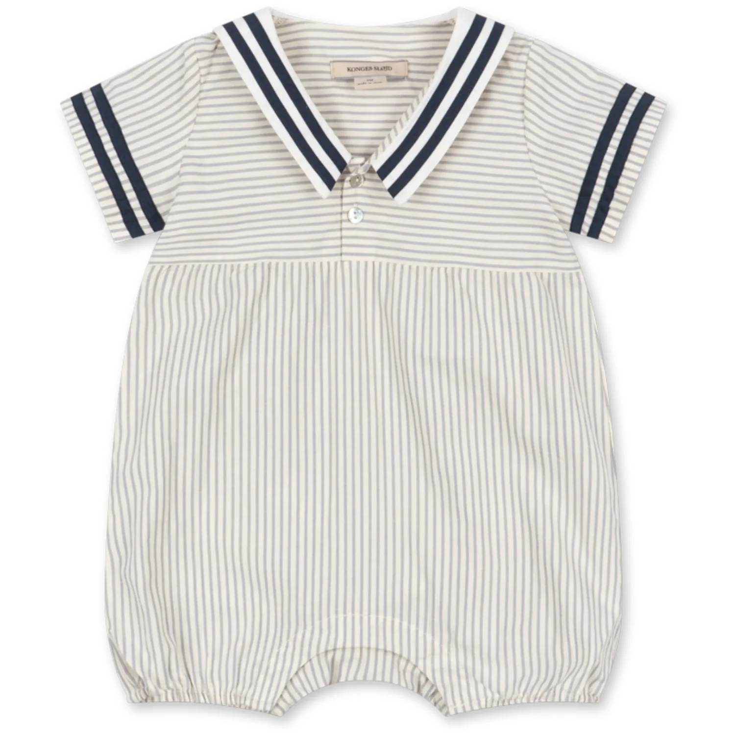 Konges Sløjd Bleu Stripe Allie Sailor Romper Gots
