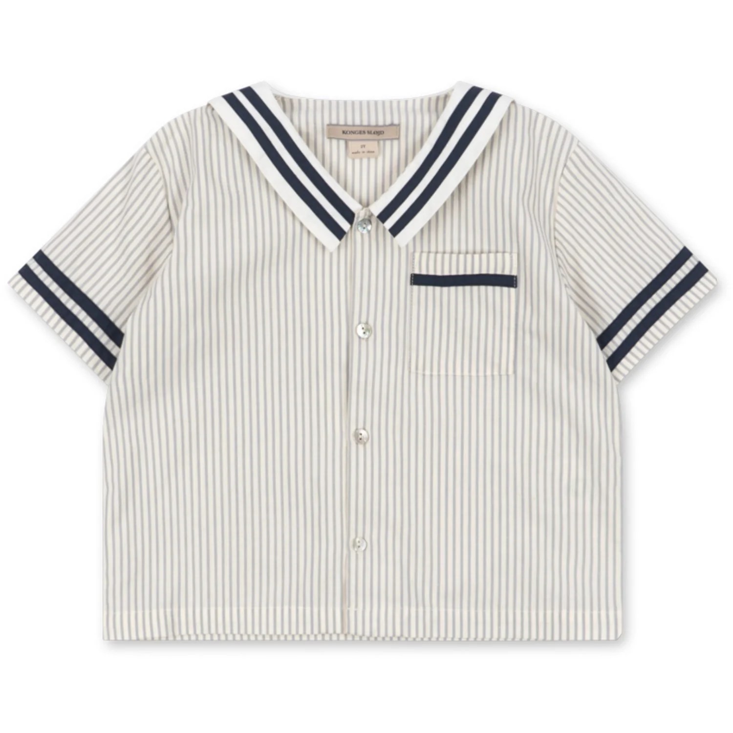 Konges Sløjd Bleu Stripe Allie Sailor Shirt Gots