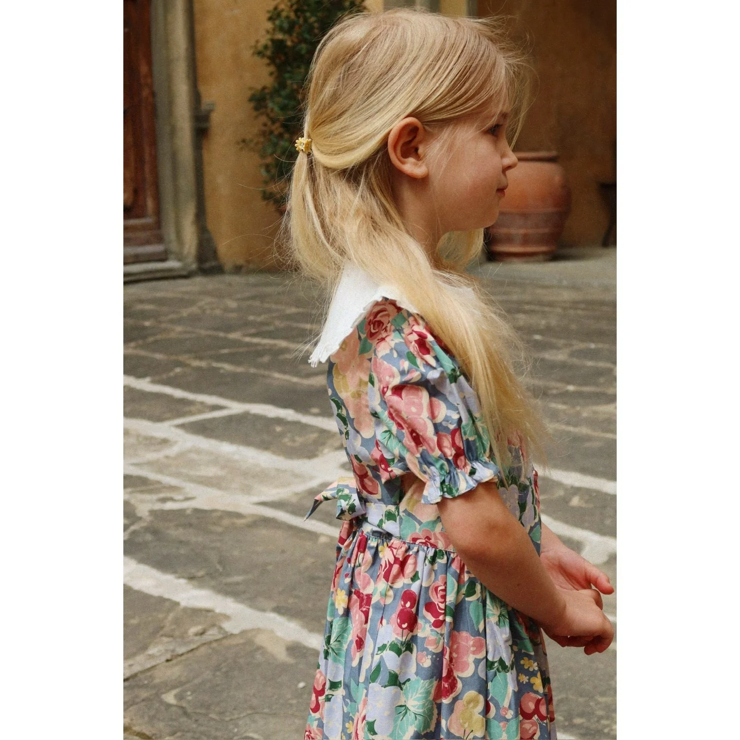 Konges Sløjd Bloomiegrape Blues Coeur Collar Dress Gots - Image 4