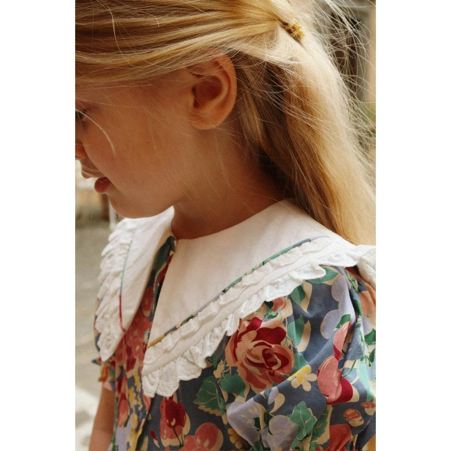 Konges Sløjd Bloomiegrape Blues Coeur Collar Dress Gots - Image 5