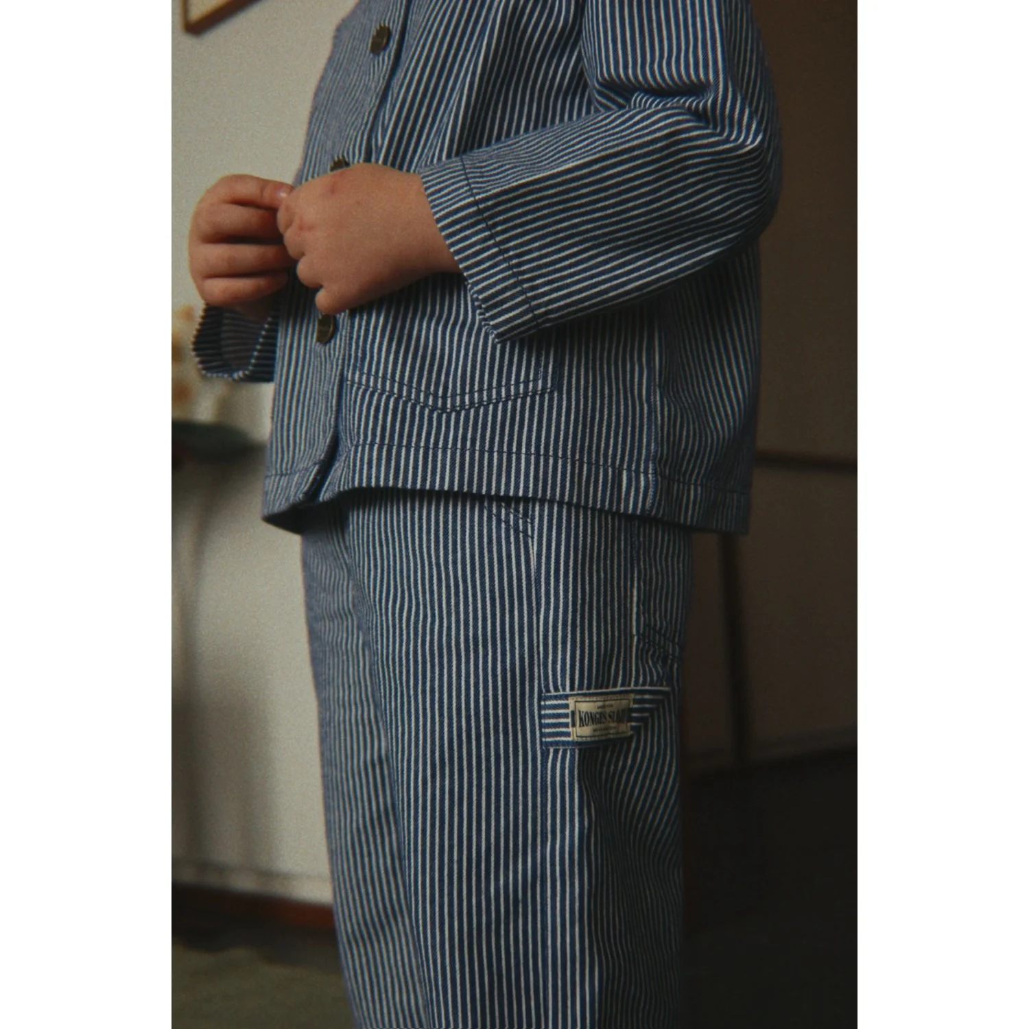 Konges Sløjd Blue Stripe Luc Pants Gots - Image 3
