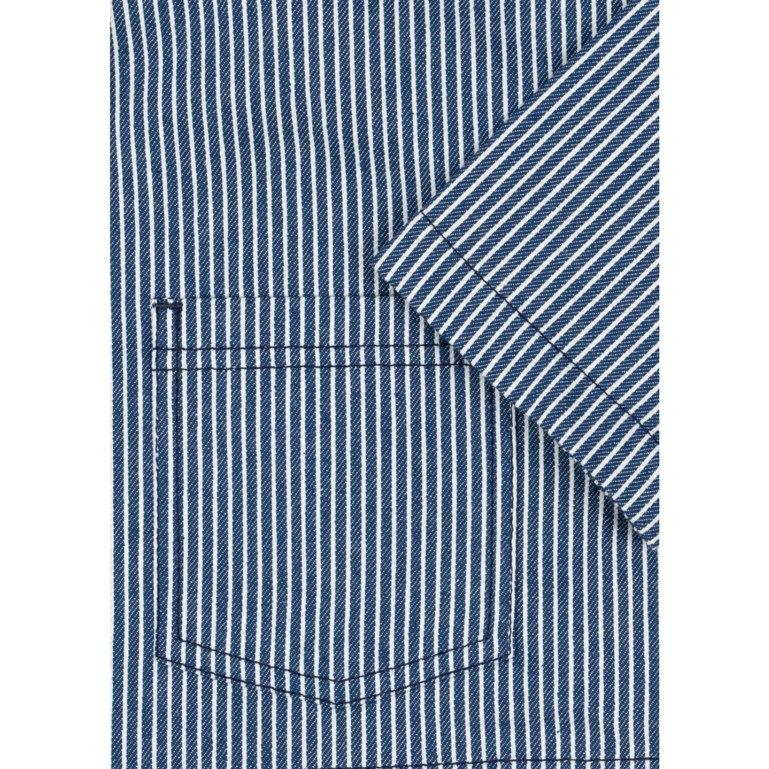 Konges Sløjd Blue Stripe Luc Shirt Jacket Gots - Image 7