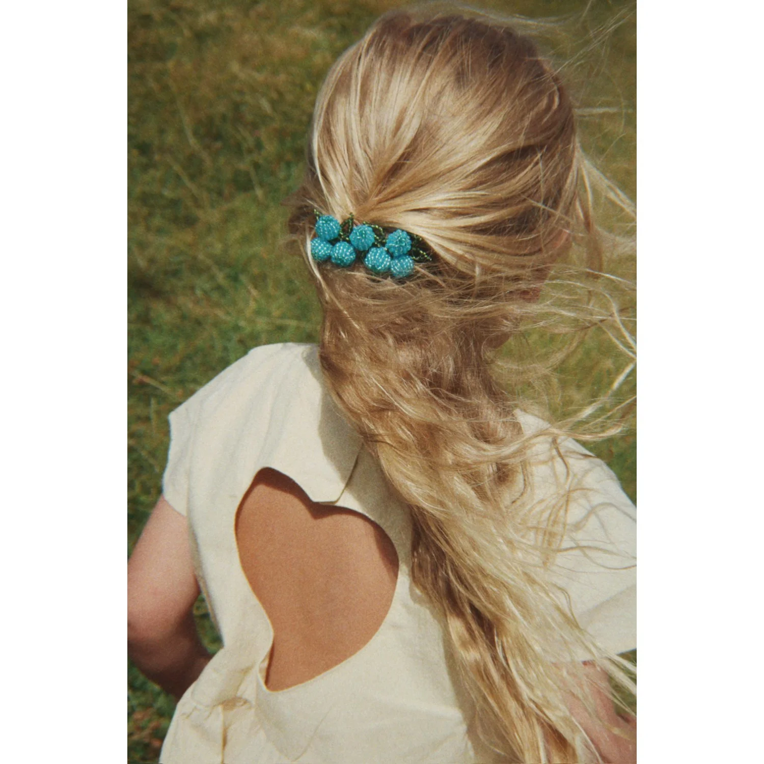Konges Sløjd Blueberries 2 Pack Blueberry Beaded Hair Clip - Image 2