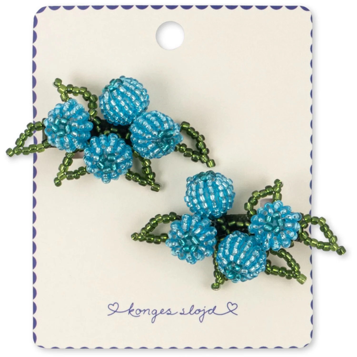 Konges Sløjd Blueberries 2 Pack Blueberry Beaded Hair Clip - Image 5