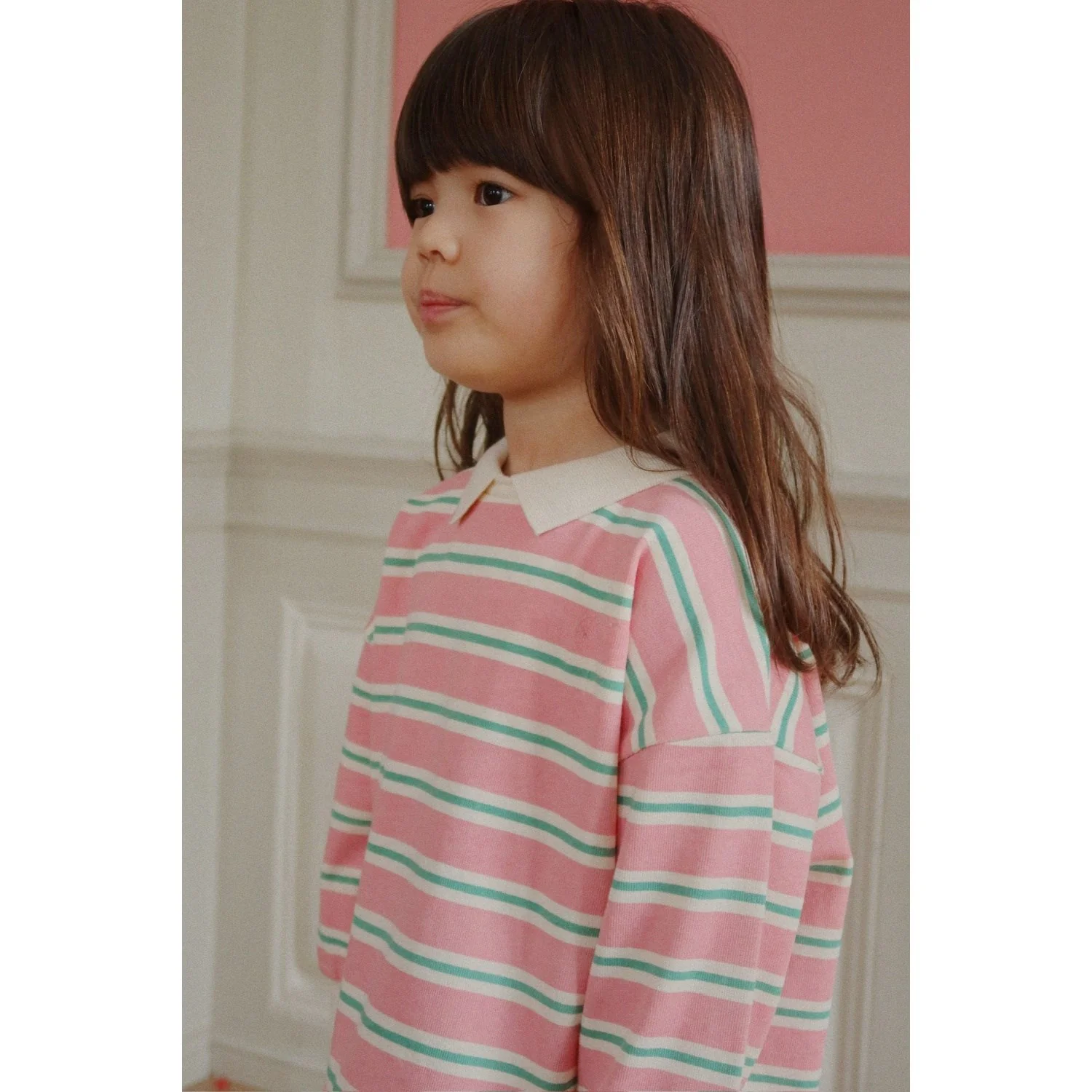 Konges Sløjd Blush Bound Stripe Spotty Ls Polo Gots - Image 4