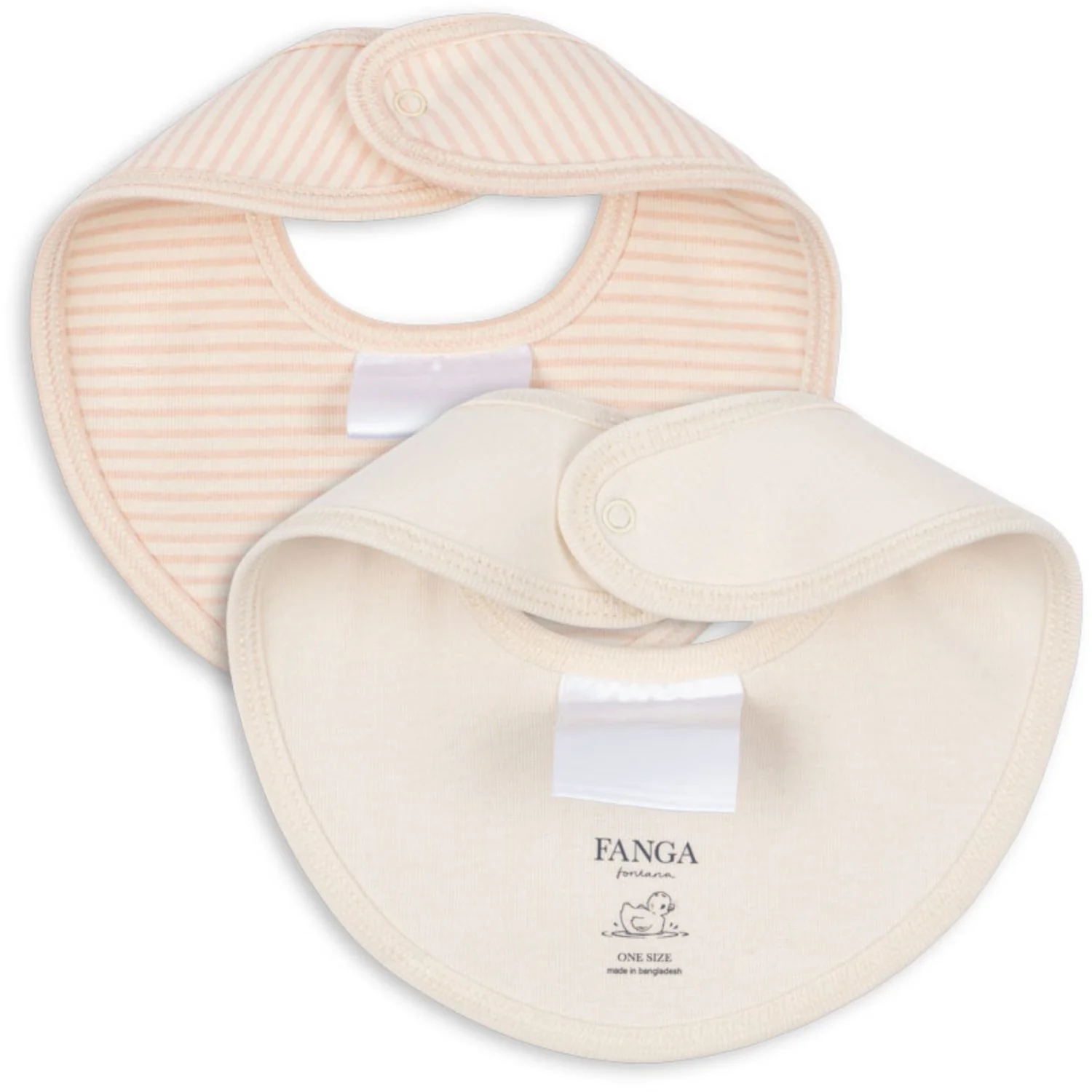 Konges Sløjd Fanga Blush Mix Fio Stripe 2 Pack Bibs OCS - Image 8