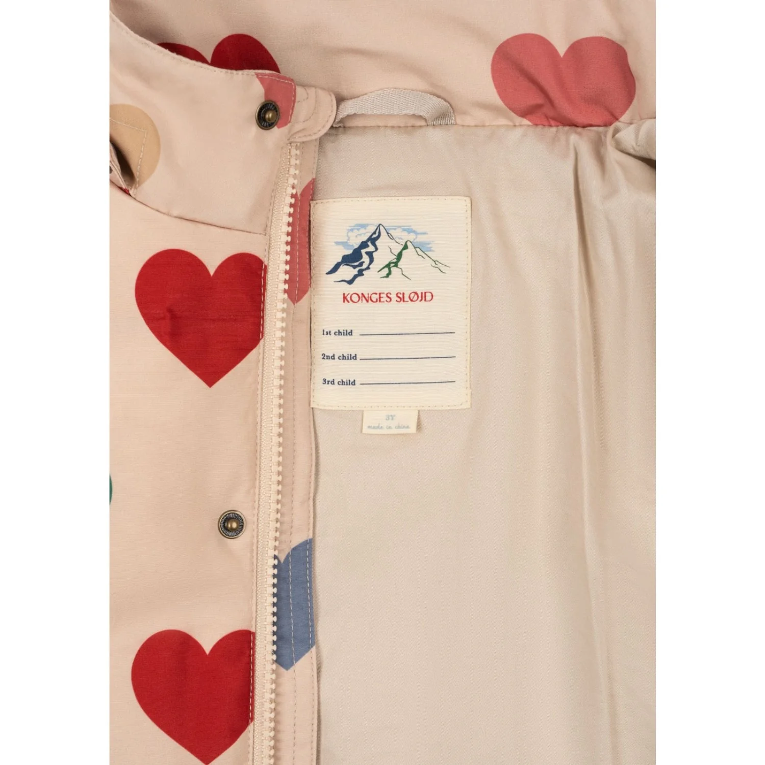 Konges Sløjd Bon Coeur Coloré Magnum Down Jacket Print Grs - Image 4